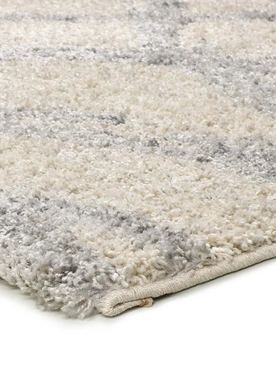 Attcgo Alfombra Shaggy Helia 8817 Plata detalle