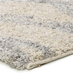 Attcgo Alfombra Shaggy Helia 8817 Plata detalle