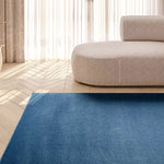 Alfombra a medida Illusion Liso Azul Atticgo para salón