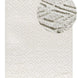 Alfombra de estilo escandinavo con relieve Juno 111 Blanco Atticgo