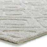 Esquina alfombra de estilo escandinavo con relieve Juno 111 Blanco Atticgo