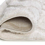 Textura alfombra de estilo escandinavo con relieve Juno 111 Blanco Atticgo