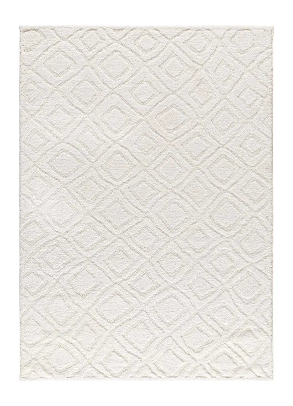 Alfombra de estilo escandinavo con relieve Juno 111 Blanco Atticgo Para salón
