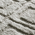 Textura alfombra de estilo escandinavo con relieve Juno 111 Plata Atticgo