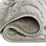 Backing alfombra de estilo escandinavo con relieve Juno 111 Plata Atticgo