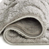 Backing alfombra de estilo escandinavo con relieve Juno 111 Plata Atticgo