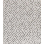 Alfombra de estilo escandinavo con relieve Juno 111 Plata Atticgo Para salón