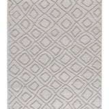 Alfombra de estilo escandinavo con relieve Juno 111 Plata Atticgo Para salón