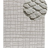 Alfombra de estilo escandinavo con relieve Juno 13 Plata Atticgo