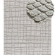 Alfombra de estilo escandinavo con relieve Juno 13 Plata Atticgo