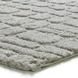 Esquina Alfombra de estilo escandinavo con relieve Juno 13 Plata Atticgo