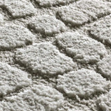Textura alfombra de estilo escandinavo con relieve Juno 13 Plata Atticgo