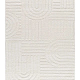 Alfombra alfombra geométrica estilo escandinavo con relieve Juno 54406 Blanco Atticgo