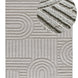 Alfombra geométrica estilo escandinavo con relieve Juno 54406 Plata Atticgo