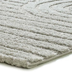 Esquina alfombra geométrica estilo escandinavo con relieve Juno 54406 Plata Atticgo