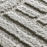 Textura Alfombra geométrica estilo escandinavo con relieve Juno 54406 Plata Atticgo