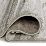 Backing Alfombra geométrica estilo escandinavo con relieve Juno 54406 Plata Atticgo