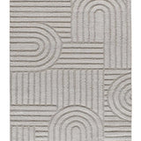 Alfombra geométrica con relieve Juno 54406 Plata