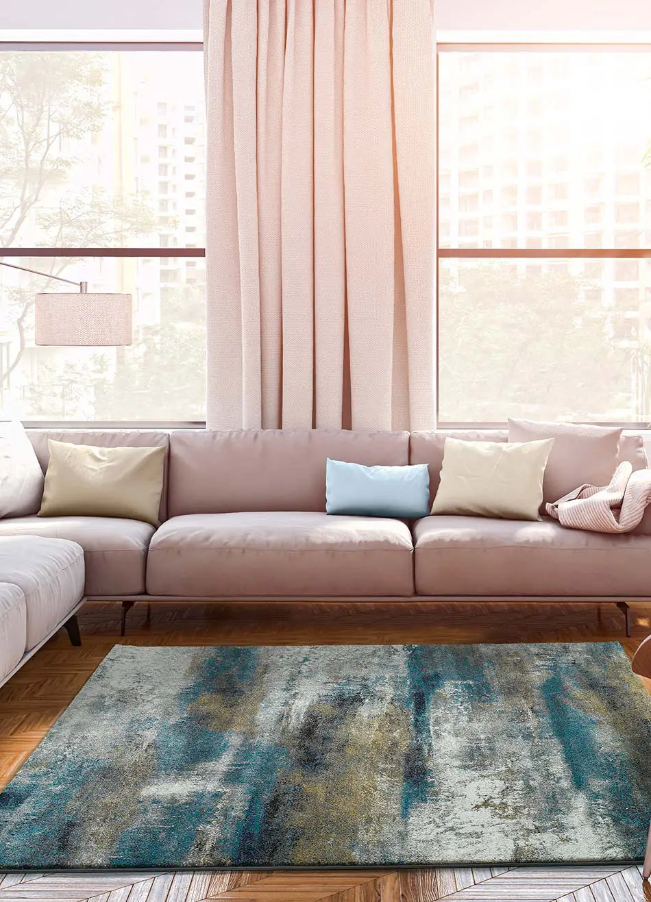 Atticgo Alfombra abstracta Kalia 24133 multi ambiente