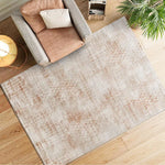 Alfombra para salón geométrica con relieve Keops 4448 Caldera Atticgo