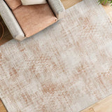 Alfombra salón geométrica con relieve Keops 4448 Caldera Atticgo