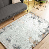 Alfombra abstracta salón con relieve Keops 6418 Multicolor Atticgo