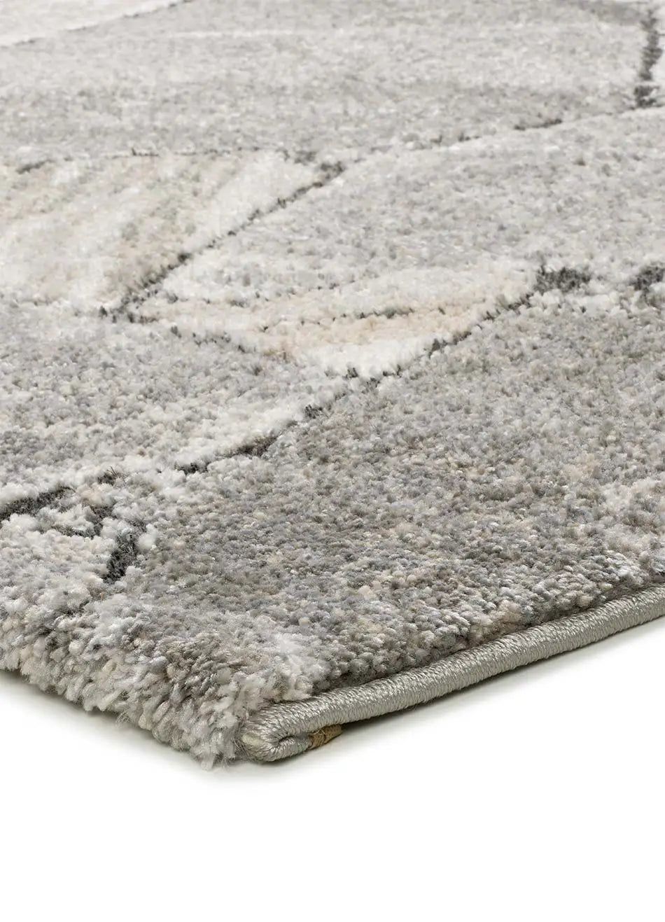 Atticgo Alfombra shaggy efecto mármol Kivet 9055 Gris detalle