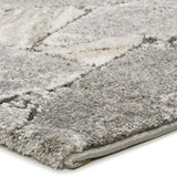 Atticgo Alfombra shaggy efecto mármol Kivet 9055 Gris detalle