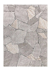 Atticgo Alfombra shaggy efecto mármol Kivet 9055 Gris