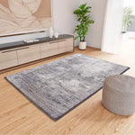 Atticgo Alfombra shaggy abstracta Kivet 9060 Gris ambiente salón