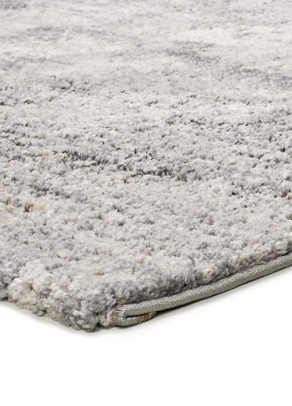 Atticgo Alfombra shaggy abstracta Kivet 9060 Gris detalle