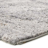Atticgo Alfombra shaggy abstracta Kivet 9060 Gris detalle