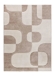 Atticgo Alfombra geométrica Lena 40314 Crema