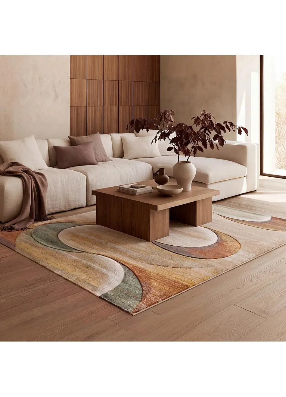 Alfombra abstracta salón Libet 40399 Multicolor Atticgo
