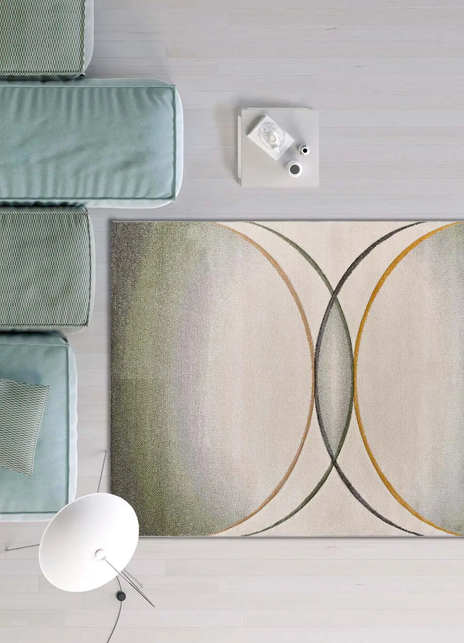 Atticgo Alfombra moderna Libet 40401 Verde ambiente