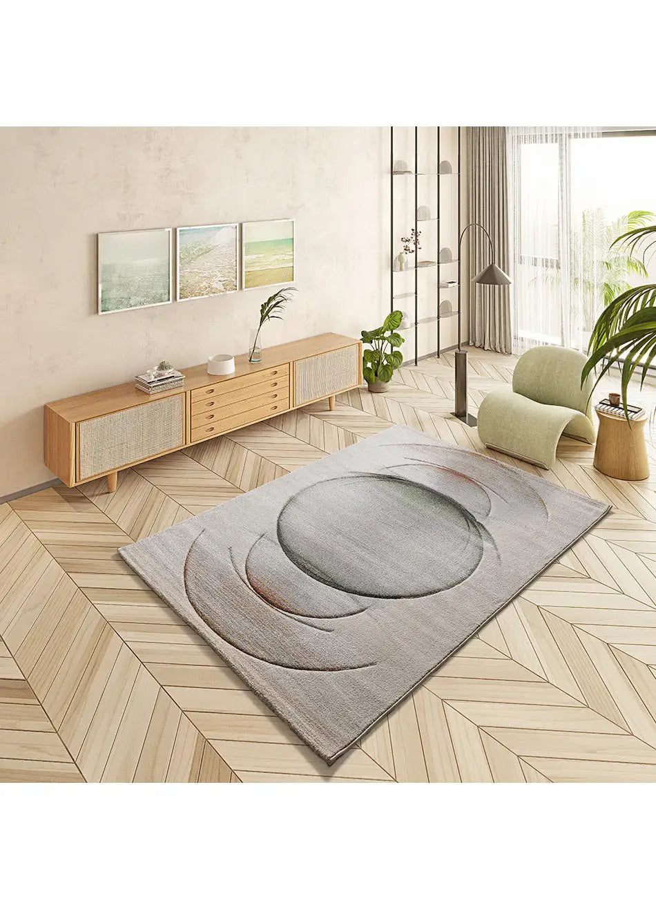 Atticgo Alfombra moderna Libet 40402 Multicolor ambiente salón