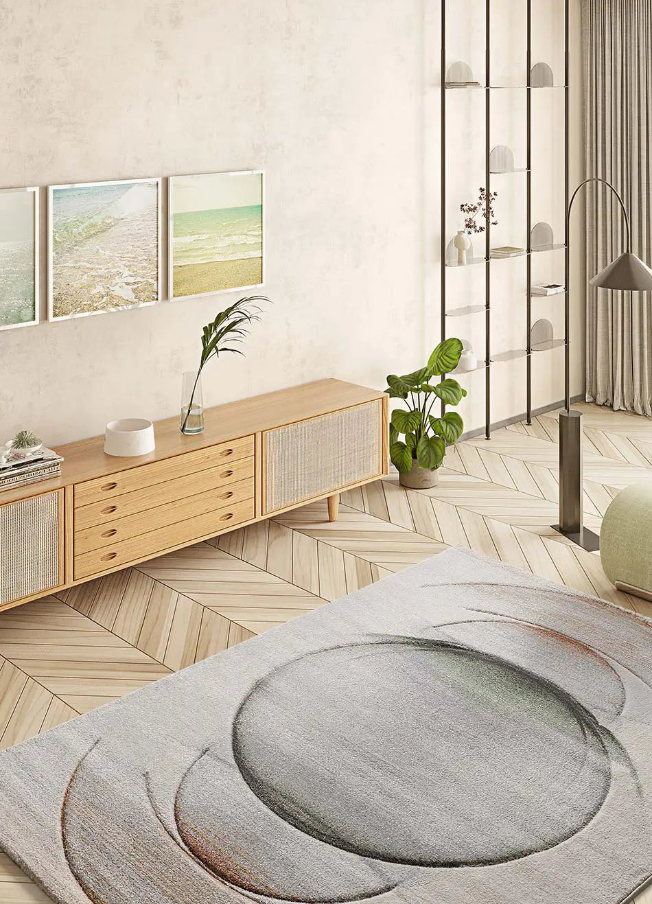 Atticgo Alfombra moderna Libet 40402 Multicolor ambiente