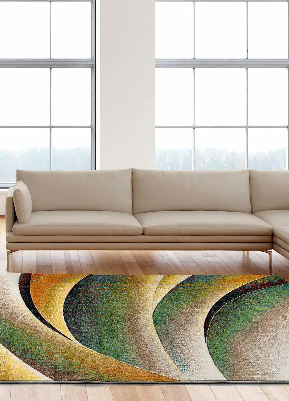 Atticgo Alfombra moderna Libet 40409 Multicolor ambiente