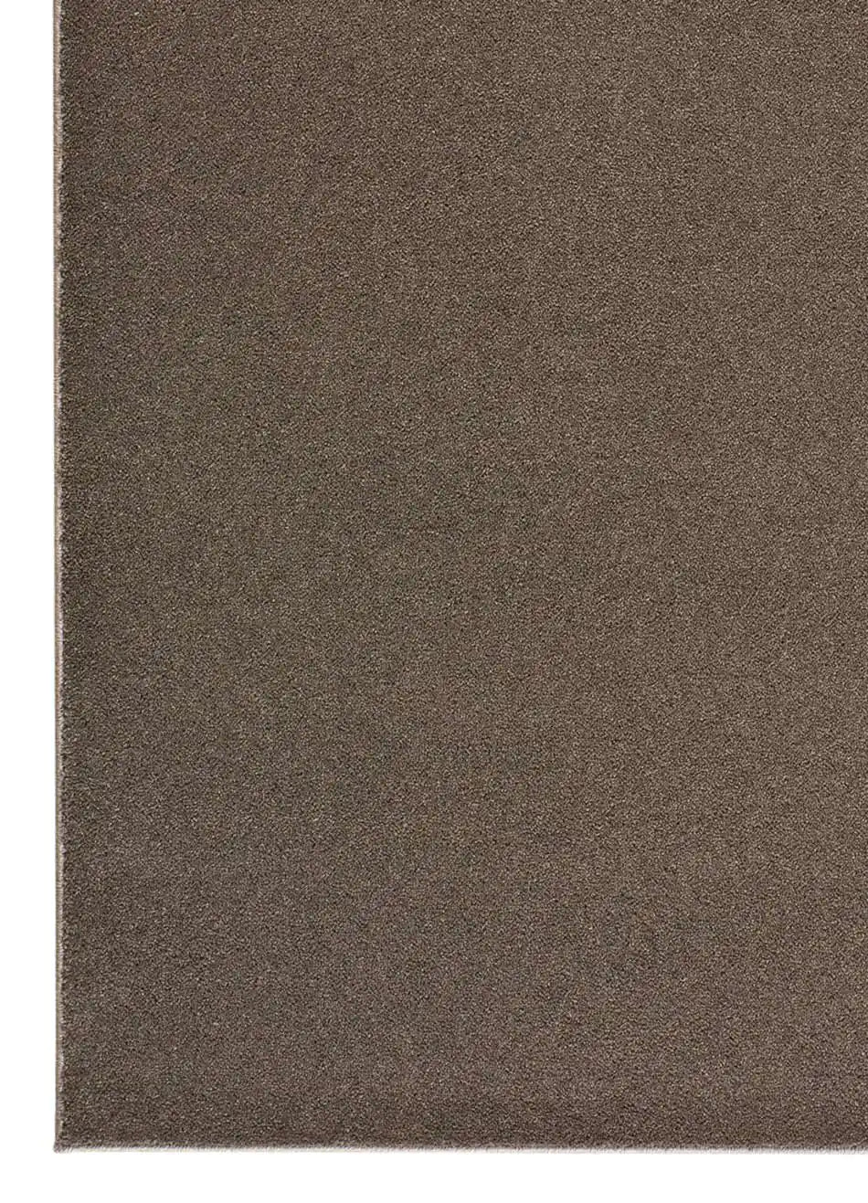 Alfombra a medida Lily Liso Marrón zoom | Atticgo