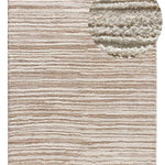 Atticgo Alfombra estilo escandinavo, reciclada y con relieve Lima 3501 Beige lupa