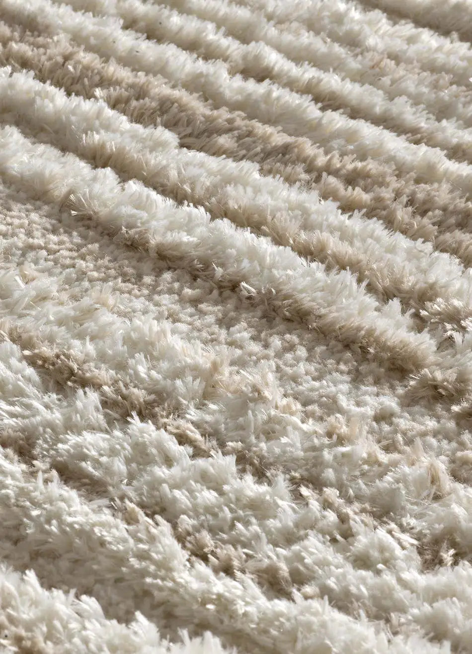 Atticgo Alfombra estilo escandinavo, reciclada y con relieve Lima 3501 Beige detalle