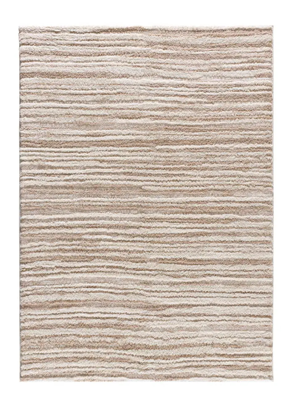 Atticgo Alfombra estilo escandinavo, reciclada y con relieve Lima 3501 Beige