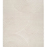 Alfombra estilo escandinavo con relieve Lina 59602 Blanco 240x340 Atticgo