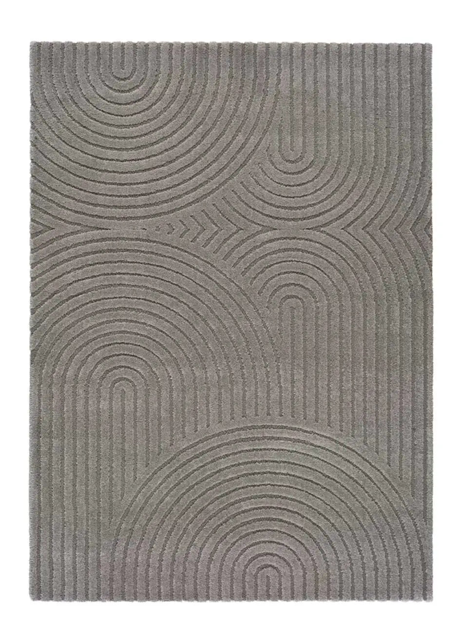 Alfombra estilo escandinavo con relieve Lina 59602 Gris Atticgo