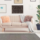 Alfombra salón estilo escandinavo con relieve Lina 59602 Gris Atticgo