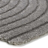 Esquina alfombra estilo escandinavo con relieve Lina 59602 Gris Atticgo