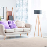 Alfombra a medida Loft Liso Blanco ambiente | Atticgo