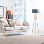 Alfombra a medida Loft Liso Piedra ambiente | Atticgo