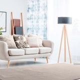 Alfombra a medida Loft Liso Piedra ambiente | Atticgo