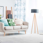 Alfombra a medida Loft Liso Plata ambiente | Atticgo